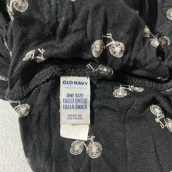 Old Navy Bicycle Infinity Scarf Black/White One Size B2 - Picture 3 of 5